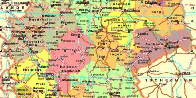 Tyskland motorväg karta - Karta över Tyskland motorväg (Västra Europa